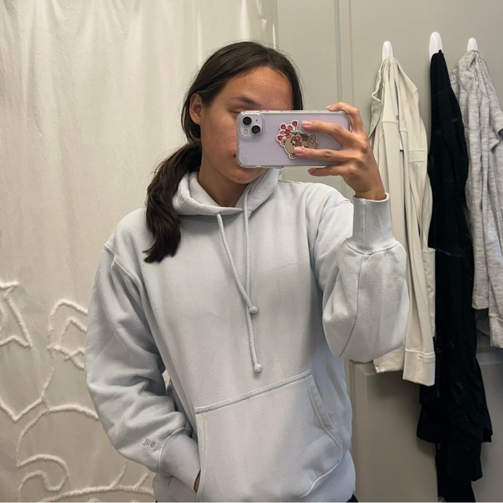 TNA baby blue bf sweatshirt